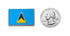 Saint Lucia Flag Shoe Charm Shoe Charm Saint Lucia