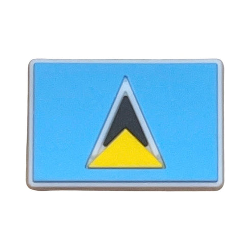 Saint Lucia Flag Shoe Charm Shoe Charm Saint Lucia