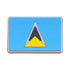 Saint Lucia Flag Shoe Charm Shoe Charm Saint Lucia