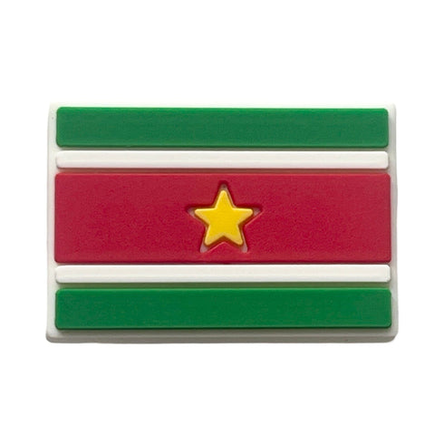 Suriname Flag Shoe Charm Shoe Charm Suriname