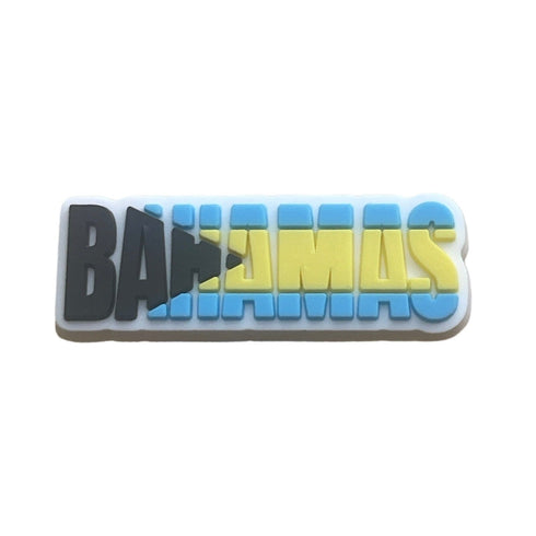 The Bahamas Flag Word Shoe Charm Shoe Charm The Bahamas