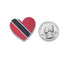 Trinidad Flag Heart Shoe Charm Shoe Charm Trinidad