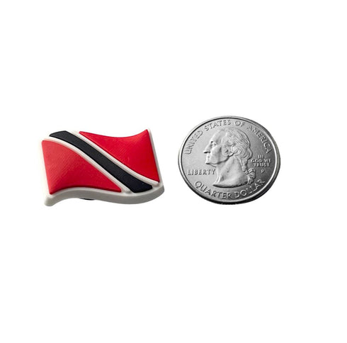 Trinidad Wavy Flag Shoe Charm Shoe Charm Trinidad