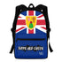 Turks and Caicos Flag Graffiti Backpack Montserrat