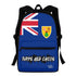 Turks and Caicos Flag Graffiti Backpack Turks and Caicos Standard