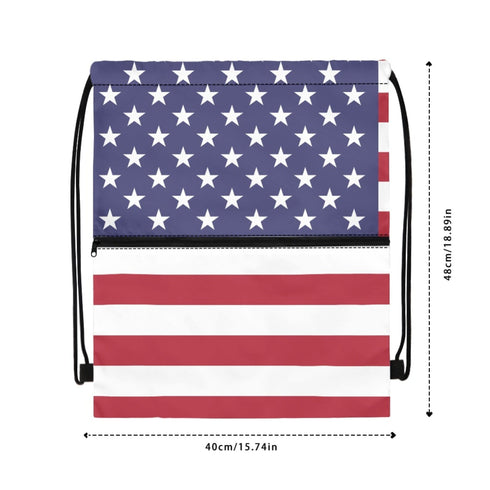 United States Drawstring Zipper Bag Backpacks United States