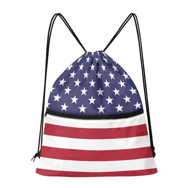 United States Drawstring Zipper Bag Backpacks United States