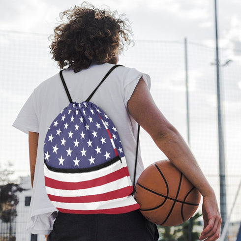 United States Drawstring Zipper Bag Backpacks United States
