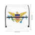 US Virgin Islands Drawstring Zipper Bag Backpacks US Virgin Islands