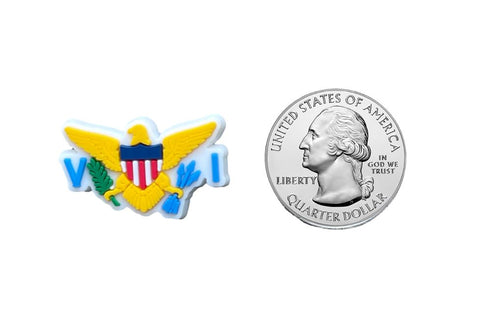 US Virgin Islands Flag Shoe Charm Shoe Charm Virgin Islands