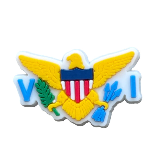 US Virgin Islands Flag Shoe Charm Shoe Charm Virgin Islands