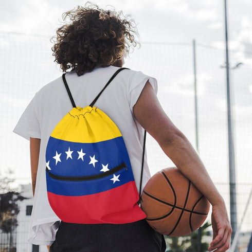 Venezuela Drawstring Zipper Bag Backpacks Venezuela