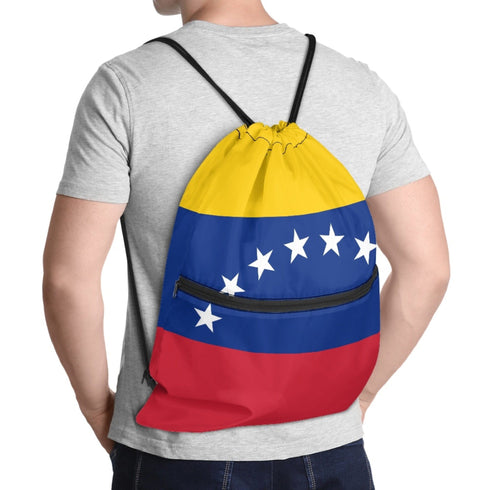 Venezuela Drawstring Zipper Bag Backpacks Venezuela