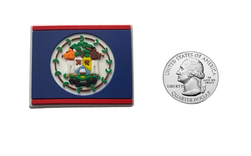 XL Belize Flag Shoe Charm Shoe Charm Belize