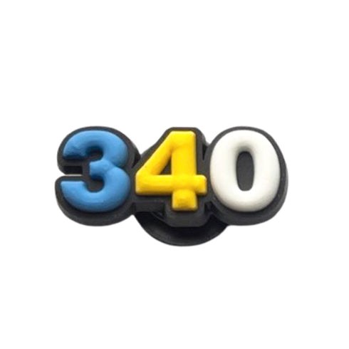 340 - USVI Area Code - Shoe Charm Shoe Charm US Virgin Islands