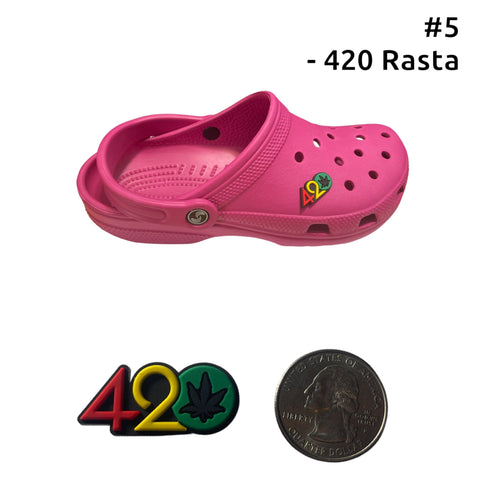420 Shoe Charms Shoe Charm 420 420 Rasta