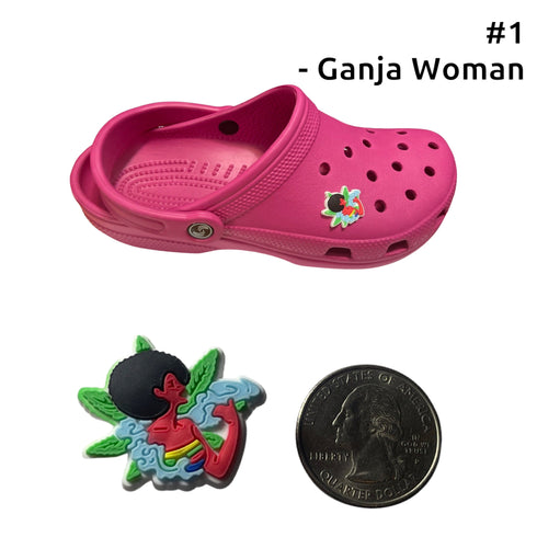 420 Shoe Charms Shoe Charm 420 Ganja Woman