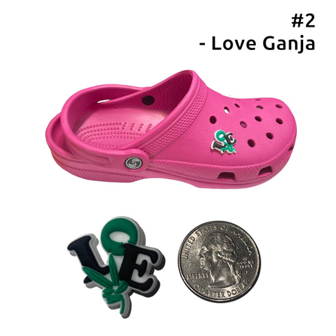 420 Shoe Charms Shoe Charm 420 Love Ganja