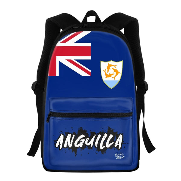Anguilla Flag Backpack Anguilla Standard