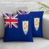 Anguilla Flag Throw Pillow - CaribeHeart Anguilla
