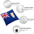 Anguilla Flag Throw Pillow - CaribeHeart Anguilla