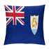 Anguilla Flag Throw Pillow - CaribeHeart Anguilla
