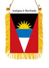 Antigua & Barbuda Rearview Mirror Flag - CaribeHeart Antigua