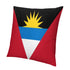 Antigua Flag Throw Pillow - CaribeHeart Antigua