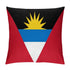 Antigua Flag Throw Pillow - CaribeHeart Antigua