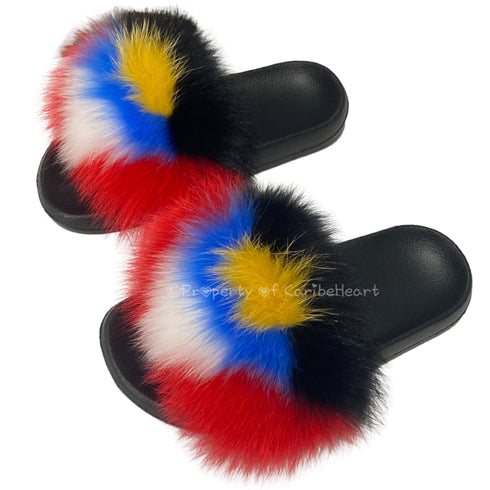 Antigua & Barbuda Fluffy Slipper - CaribeHeart Antigua