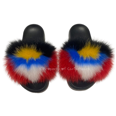 Antigua & Barbuda Fluffy Slipper - CaribeHeart Antigua