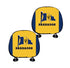 Barbados Flag Headrest Cover Headrest Cover Barbados
