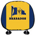 Barbados Flag Headrest Cover Headrest Cover Barbados One Size