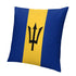Barbados Flag Throw Pillow - CaribeHeart Barbados