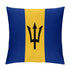 Barbados Flag Throw Pillow - CaribeHeart Barbados
