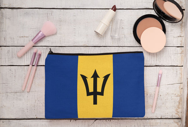 Barbados Make-Up Cosmetic Pouch - CaribeHeart Barbados