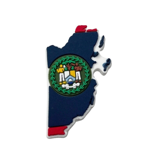 Belize Flag Map Shoe Charm Shoe Charm Belize