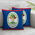 Belize Flag Throw Pillow - CaribeHeart Belize