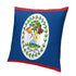 Belize Flag Throw Pillow - CaribeHeart Belize