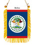 Belize Rearview Mirror Flag - CaribeHeart Belize