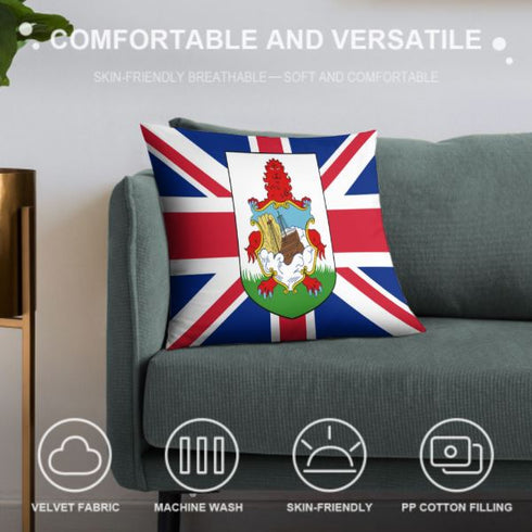 Bermuda Flag Throw Pillow - CaribeHeart Bermuda