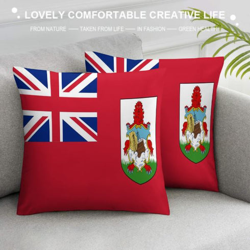 Bermuda Flag Throw Pillow - CaribeHeart Bermuda