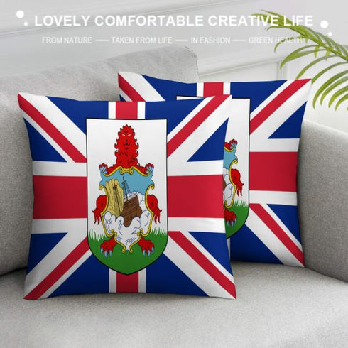 Bermuda Flag Throw Pillow - CaribeHeart Bermuda