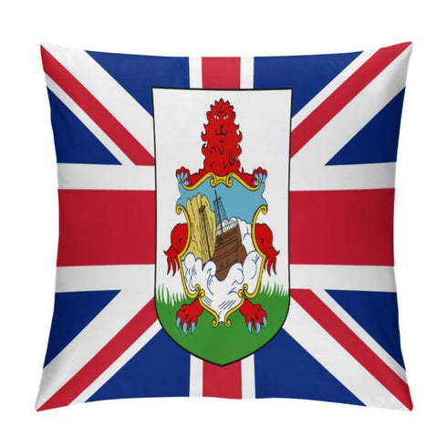 Bermuda Flag Throw Pillow - CaribeHeart Bermuda