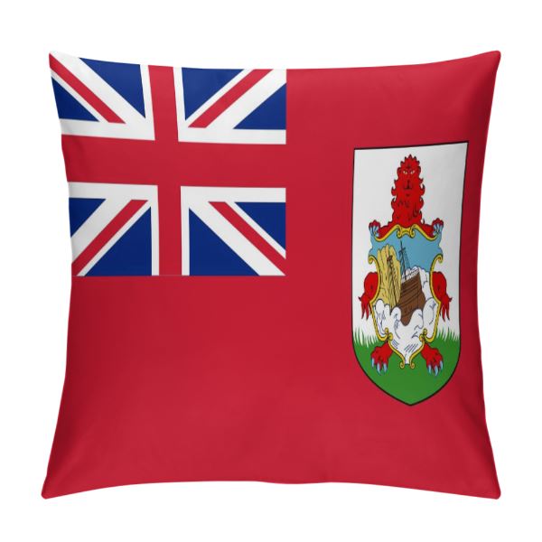 Bermuda Flag Throw Pillow - CaribeHeart Bermuda