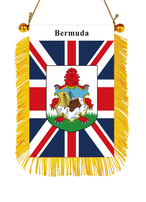 Bermuda Rearview Mirror Flag - CaribeHeart Bermuda