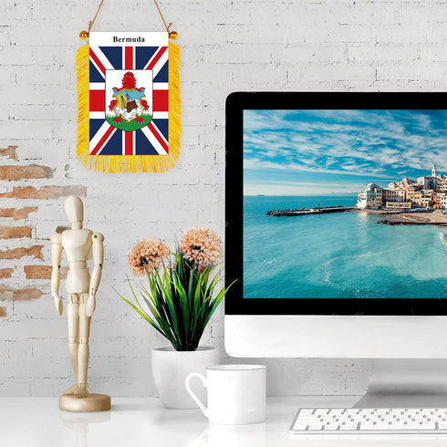 Bermuda Rearview Mirror Flag - CaribeHeart Bermuda