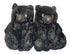 Black & Gold Dots Teddy Slippers - CaribeHeart Teddy