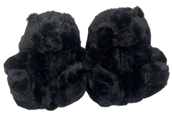 Black Teddy Slippers - CaribeHeart Teddy