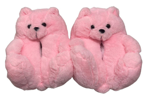 Blush Teddy Slippers - CaribeHeart Teddy